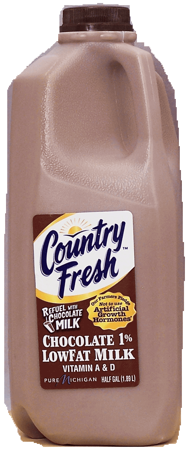 Country Fresh&nbsp;&nbsp;chocolate milk, 1% lowfat milk, vitamin A & D Full-Size Picture